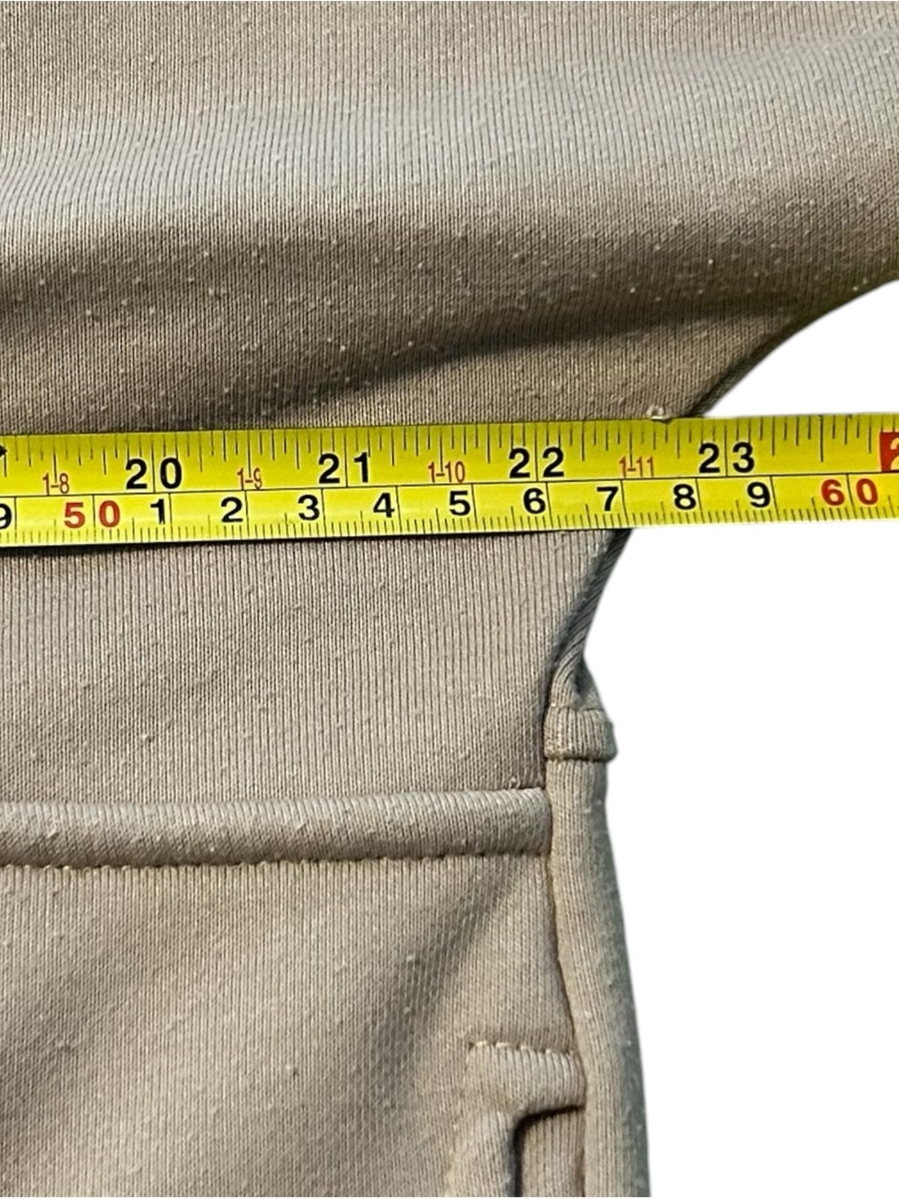 WILO the Label Half Zip Pullover Sweatshirt Mushroom Taupe Scuba Oversized Size - Picture 7 of 8